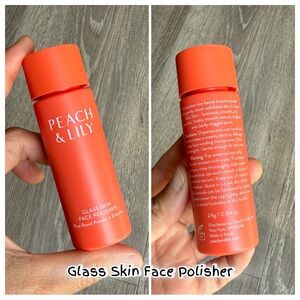 Peach & Lily Glass Skin Face Polisher-travel size 24g / new no box